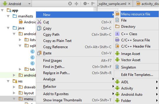 Sqlite trong android