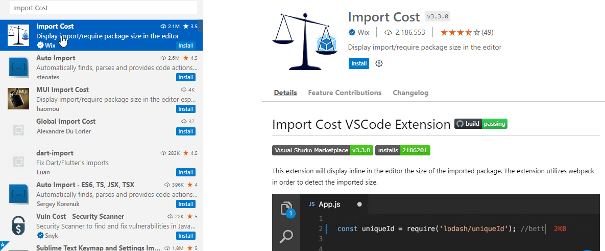import-const-extension VSCode Extensions cho web developer