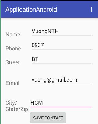 Sqlite trong android