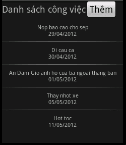 Sqlite trong android