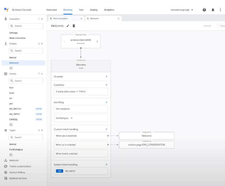actions builder