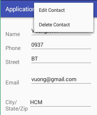 Sqlite trong android