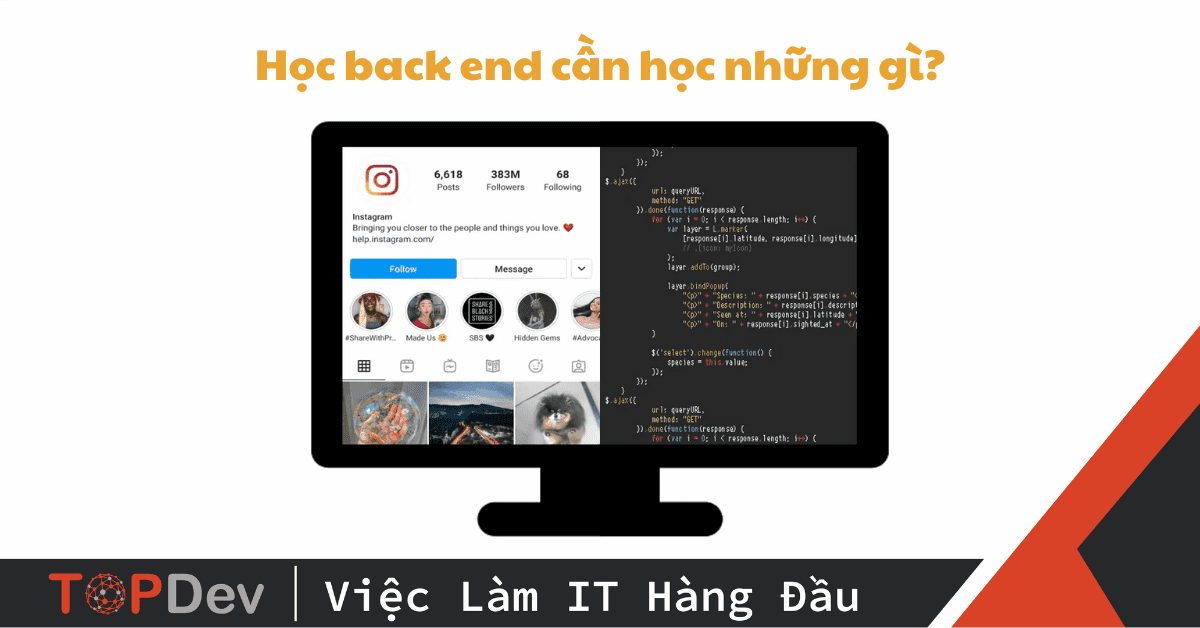 Học back end cần học những gì? Lộ trình cho người mới bắt đầu